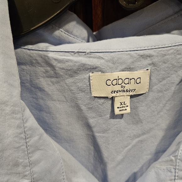 Cabana by Crown & Ivy Long Sleeve Button-up Shirt - Picture 2 of 4